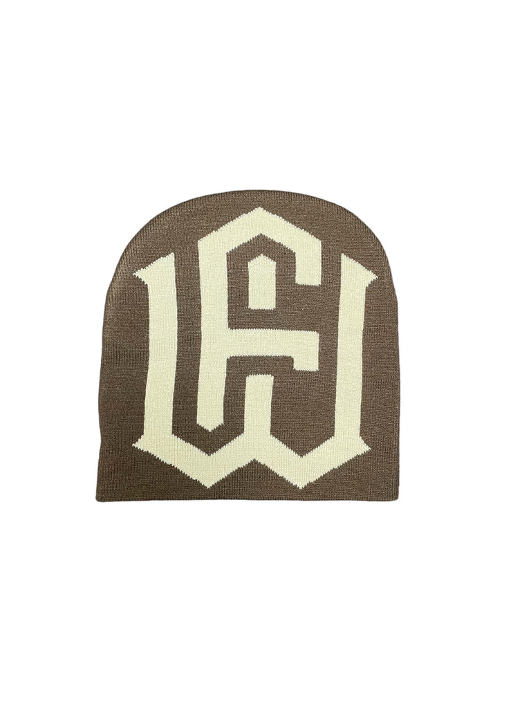 Monogram logo beanie